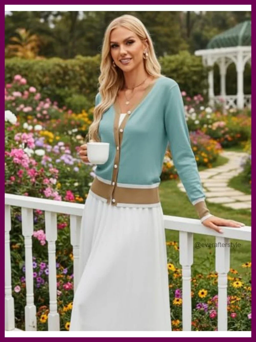 Lightweight Cropped Cardigan Women V-Neck Button Down